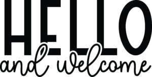 Hello and welcome DIY Doormat typography T-shirt design, DIY Doormat vector, welcome home design